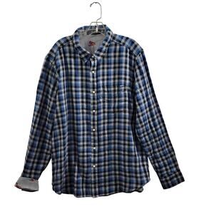 Chubbies Flip It & Reverse It Button Front Blue/ Gray Shirt Size XL 41124-0746